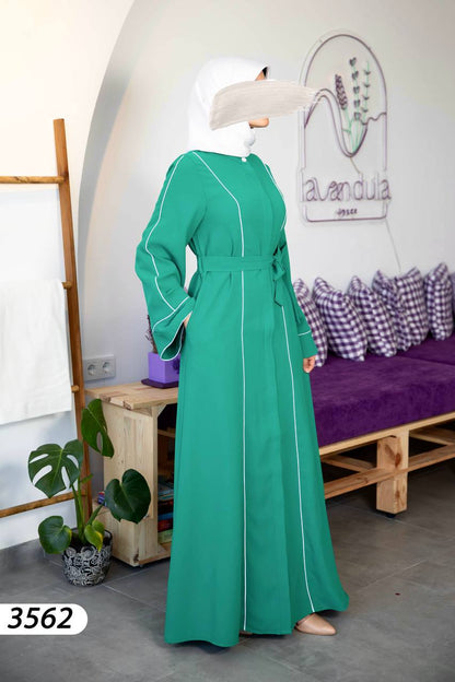Scuba Crepe Dress-green