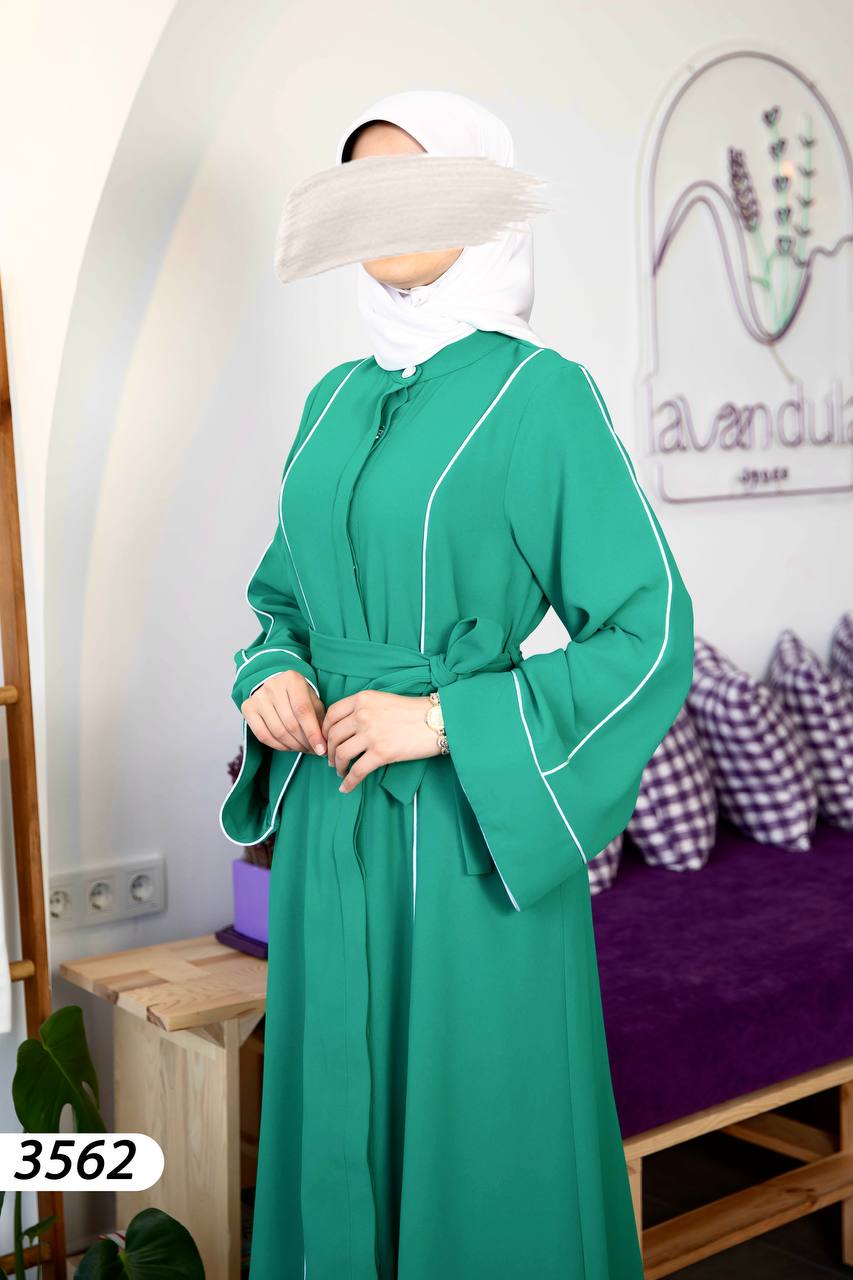 Scuba Crepe Dress-green